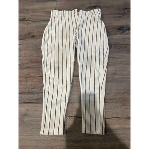 Champro Men Baseball Pants White Black Pinstripe Adult Medium‎ BP33